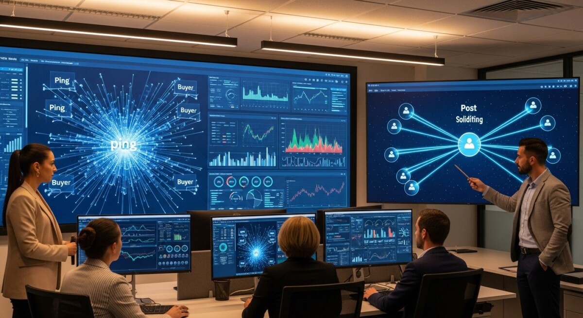 What is ping post lead distribution for SaaS companies?